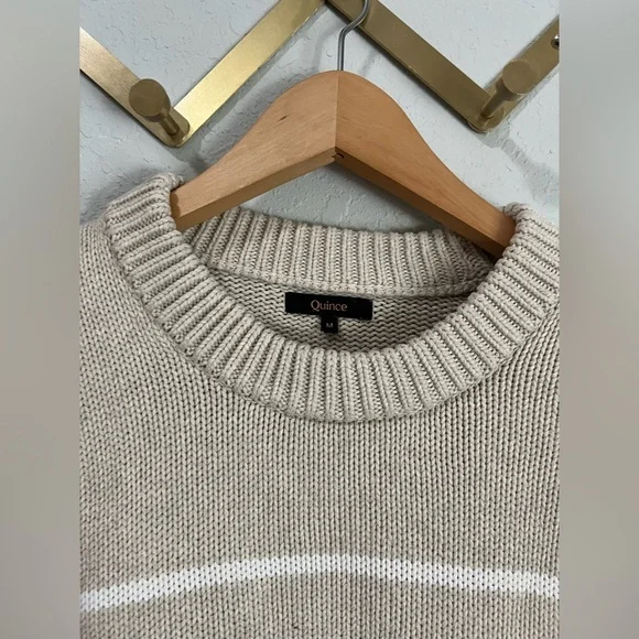 100% Organic Cotton Striped Crew Sweater - Picture 6 of 6